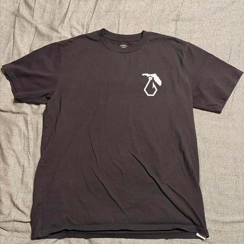 Volcom Men's Black and Grey T-shirt